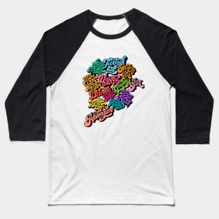 The Ultimate Typography design Baseball T-Shirt